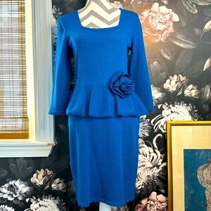 Federal blue Fianona  wool knit dress.